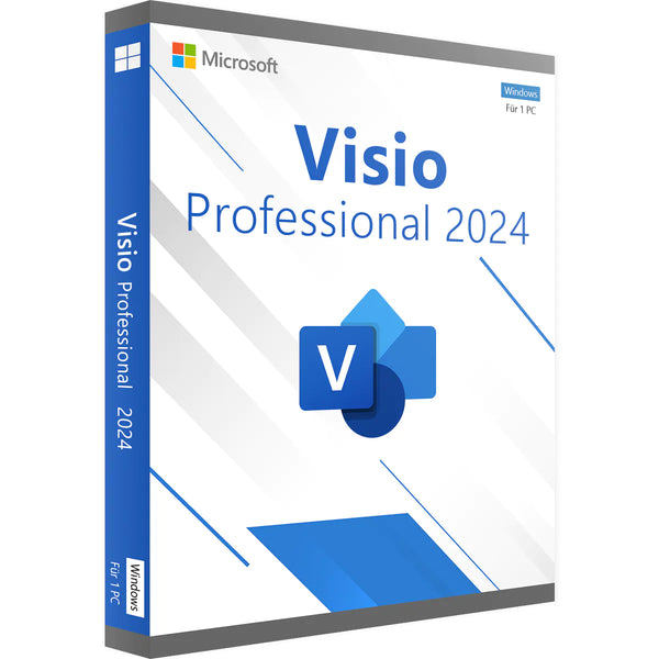Microsoft Visio 2024 Professional 1 PC Lifetime Bind Product License Key