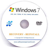 PC Laptop Recovery Reinstall DVD for Windows 7 All Versions - Software Repair World