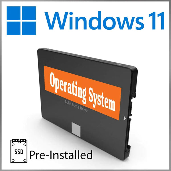 Preinstalled 240GB SSD Drive with Windows 11 Pro + £59.99