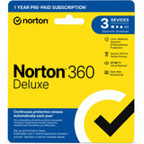 Norton 360 Deluxe 25GB 1 Year 3 Devices Antivirus Spyware Malware