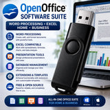 Open Office Software Suite - Word Processing Excel Home Business USB