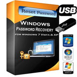 Password Recovery USB Reset Remove Forgot For Windows 7 Vista XP