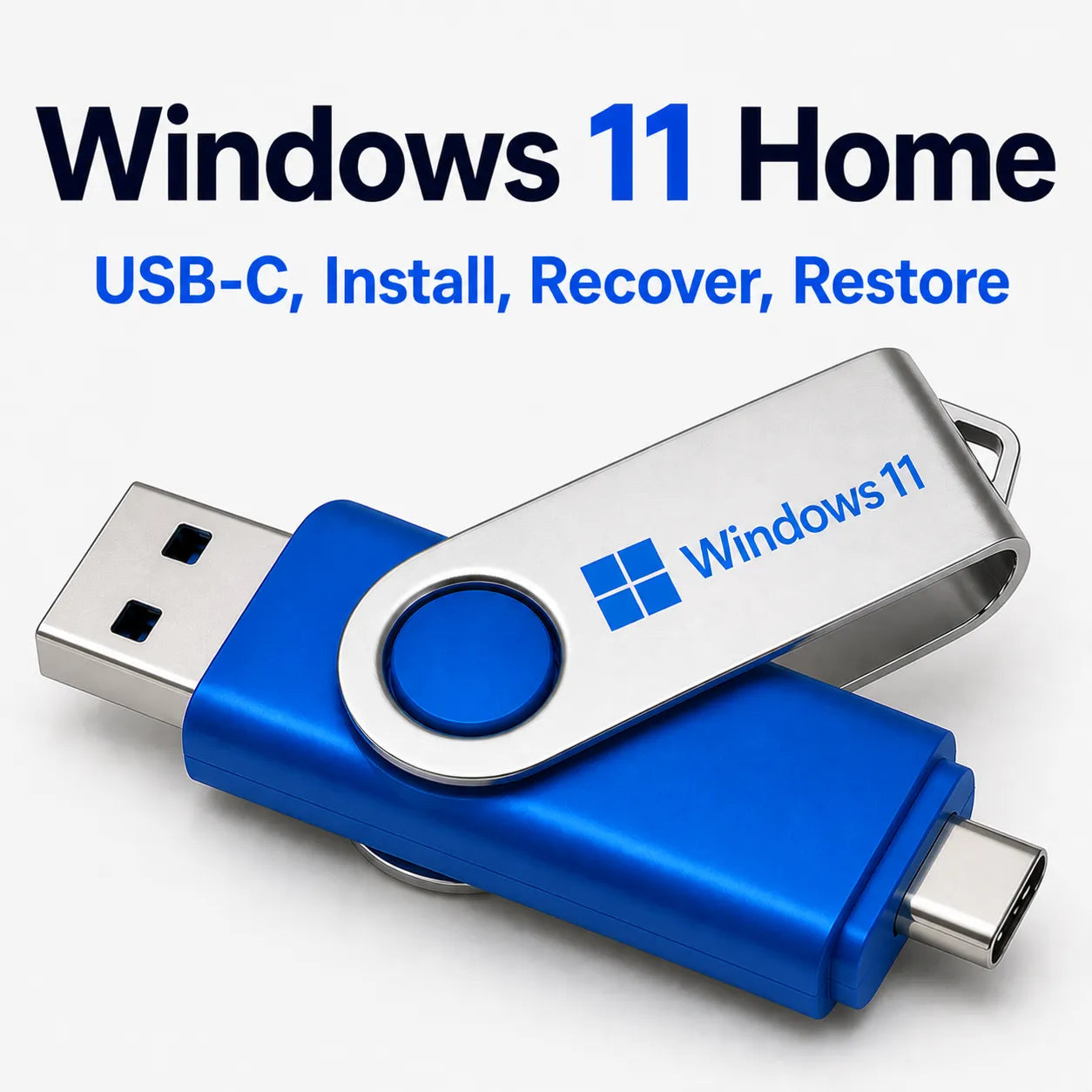 Windows 11 Home Installation Recovery Bootable USB-C