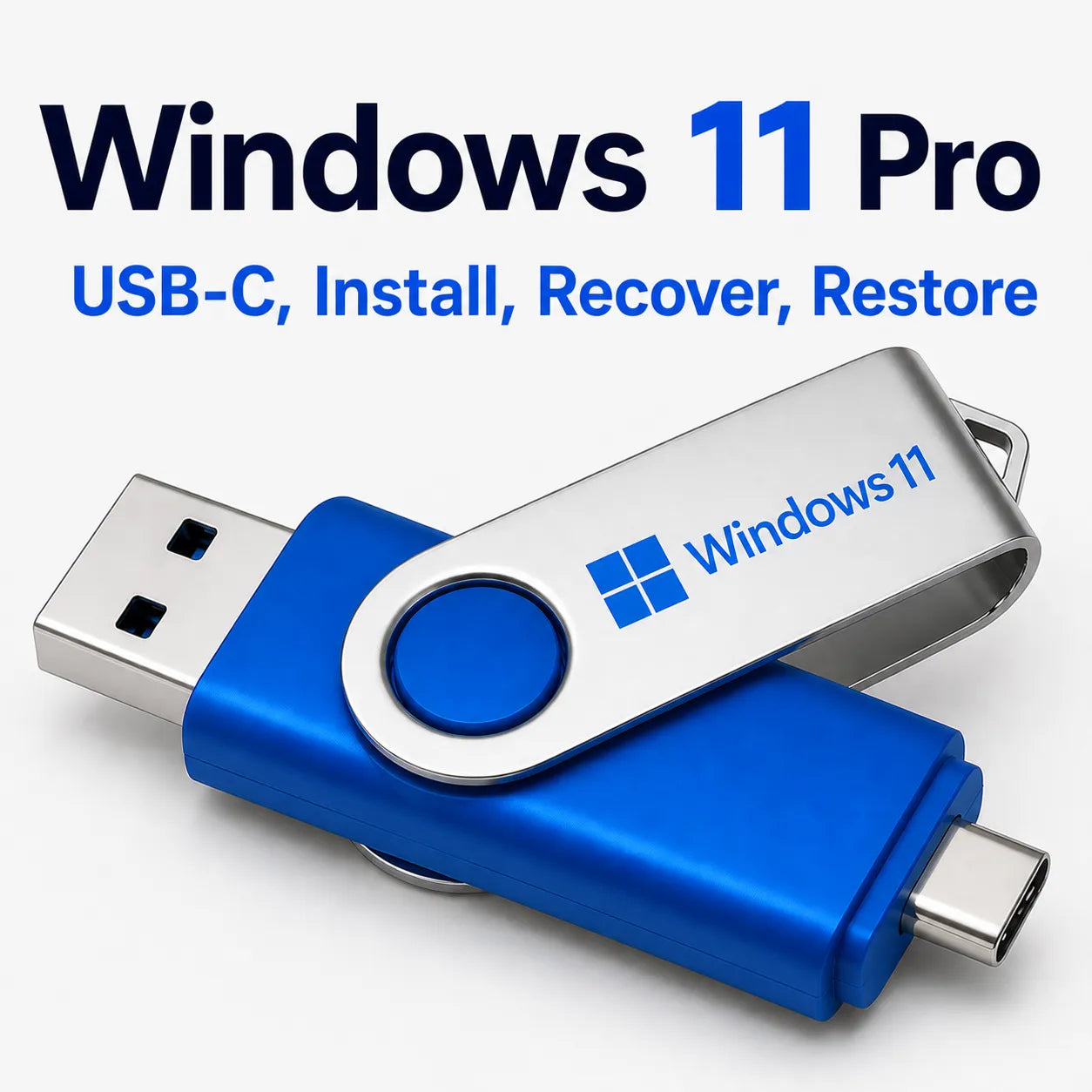Windows 11 Professional Installation Recovery Bootable USB-C