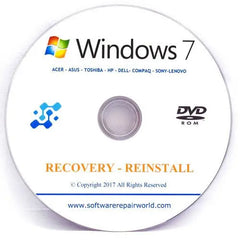 Windows 7 Home Premium 32/64 Bit Reinstall Recovery Repair Disc DVD - Software Repair World