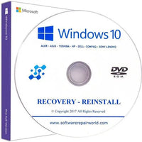 HP Recovery DVD Disk for Windows 10 Home and Professional 32/64 Bit - Software Repair World