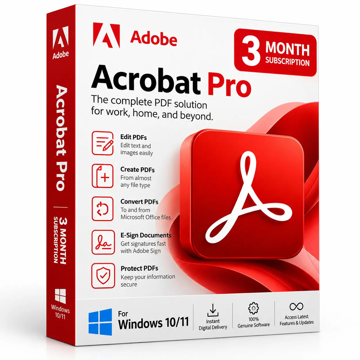 Adobe Acrobat Pro 3 Month Subscription