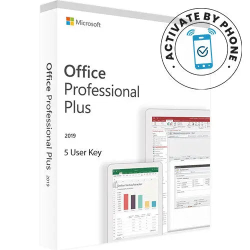 Microsoft Office 2019 Pro Plus 5PC Users Phone Activation Software Repair World