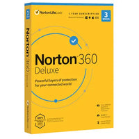Norton 360 Deluxe 25GB 1 Year 3 Devices Antivirus Spyware Malware Norton