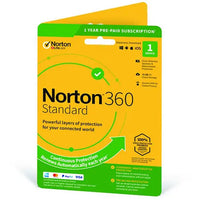 Norton 360 Standard 1 Year 1 Device 10GB Cloud Malware Antivirus Norton