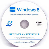 PC Laptop Reinstall Recovery DVD for Windows 8