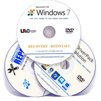 PC Laptop Repair Fix Restore Recovery DVD Bundle for Windows 7