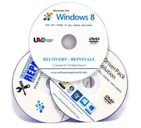 PC Laptop Repair Restore Recovery 3 DVD Bundle for Windows 8