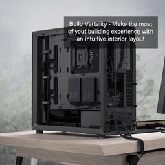 SRW Desktop PC Computer Wood Bespoke Design Intel Core i3 North Charcoal Software Repair World