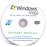 Windows Vista Home Premium Reinstall Recovery Repair DVD Disk