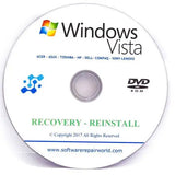 Windows Vista Home Premium Reinstall Recovery Repair DVD Disk - Software Repair World