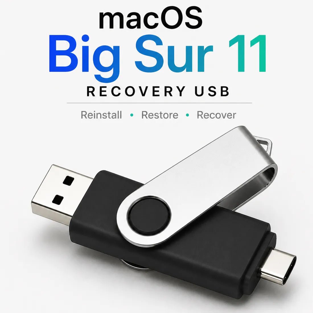 BigSur 11 macOS Installation Bootable Recovery USB/USB-C