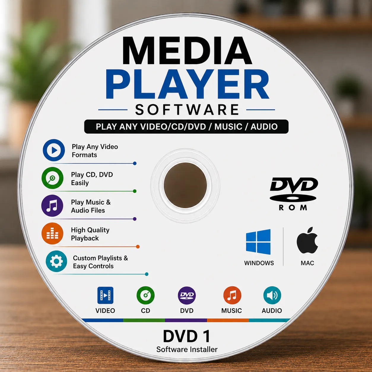 Media Player Software Play Any Video for WINDOWS or MAC