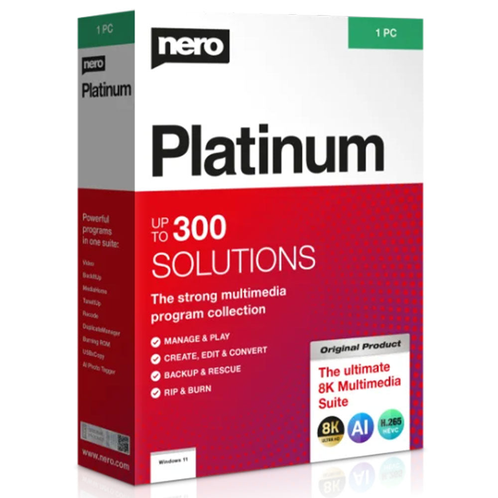 Nero Platinum 365 1 PC 1 Year Product License Key