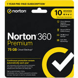 Norton 360 Premium 75GB 1 Year 10 Devices Internet Security