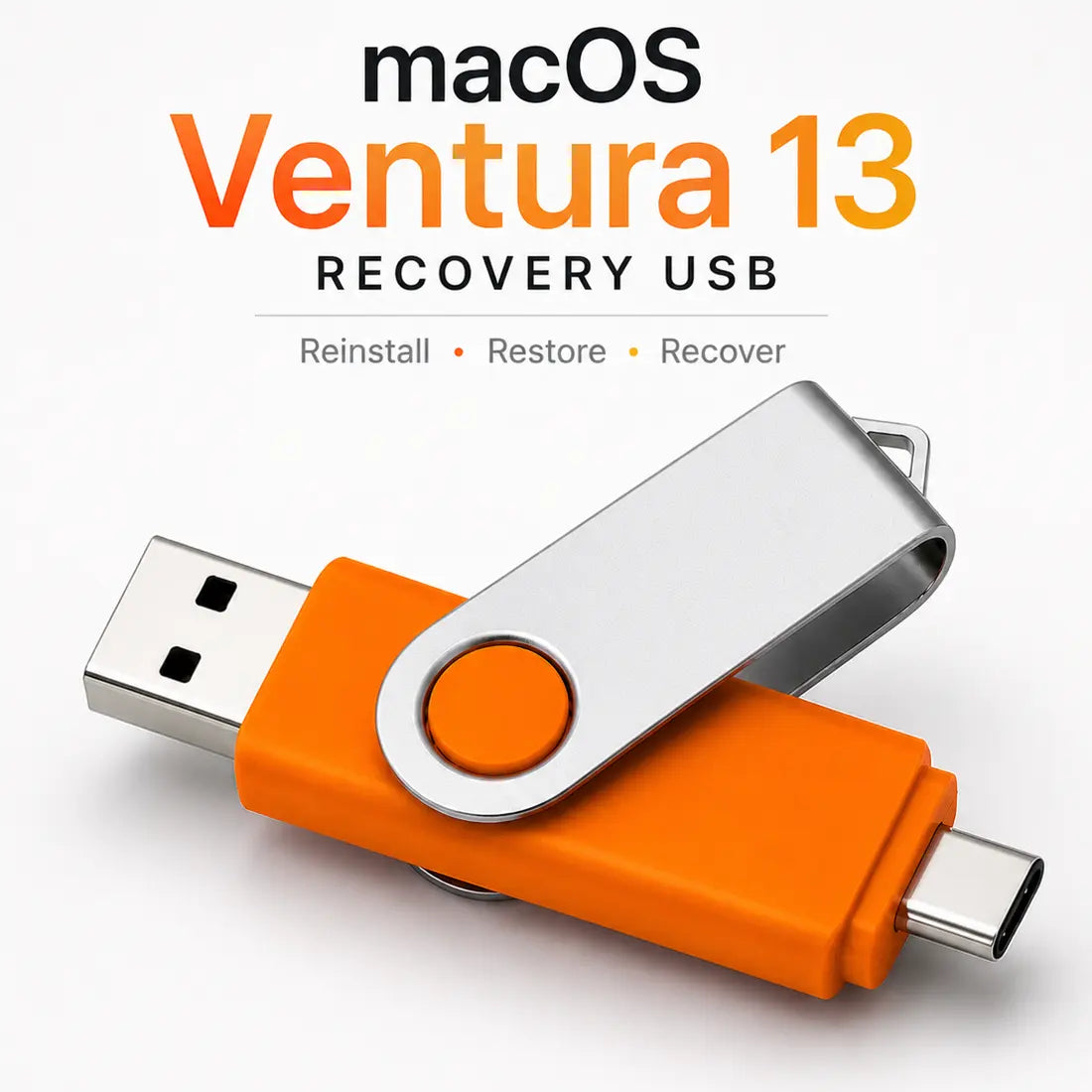 Ventura 13 macOS Installation Bootable Recovery USB/USB-C