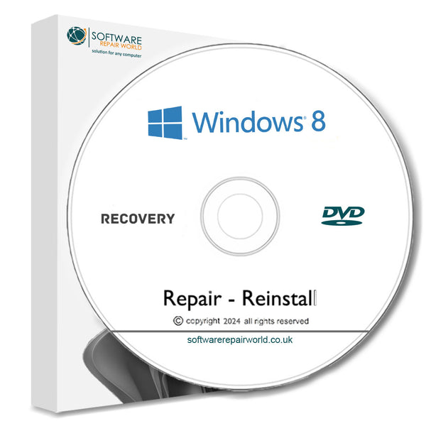 PC Laptop Reinstall Recovery DVD for Windows 8