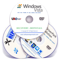 PC Laptop Recovery 3 DVD Bundle for Windows Vista
