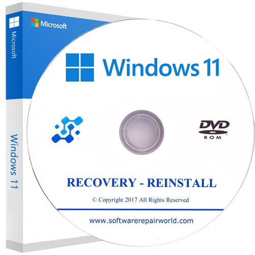PC Laptop Recovery DVD for Windows 11 Home and Professional