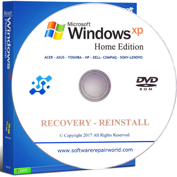 Windows XP Home Reinstall Recovery DVD